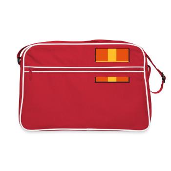 Romeo - Retro Tasche - Rot/Weiß - Vorne