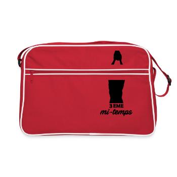 3eme mi temps - Sac Retro - rouge/blanc - Devant