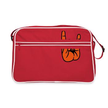 Main diable rock - Sac Retro - rouge/blanc - Devant