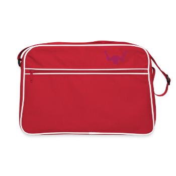 twerking fun citation crime - Sac Retro - rouge/blanc - Devant