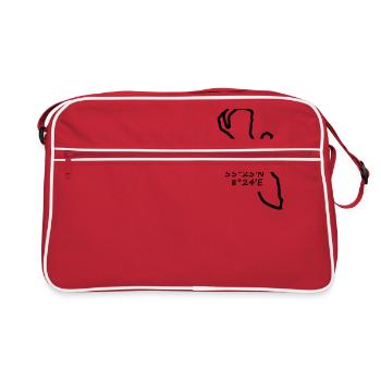 fanoe gps - Sac Retro - rouge/blanc - Devant