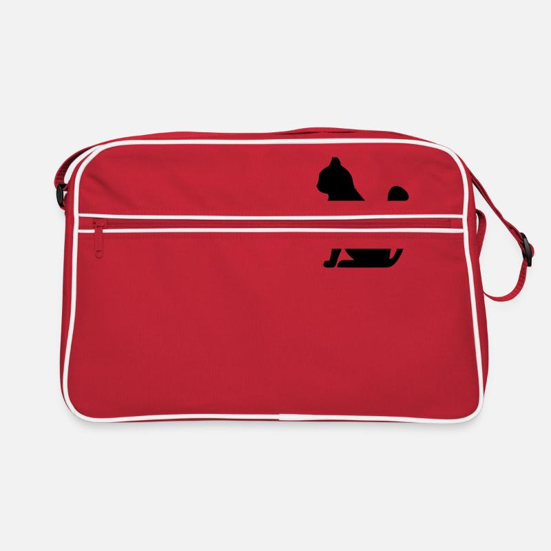 silhouette de chat Sac Retro