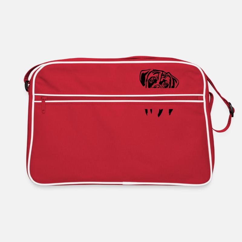 Boxer Kopf Retro Tasche