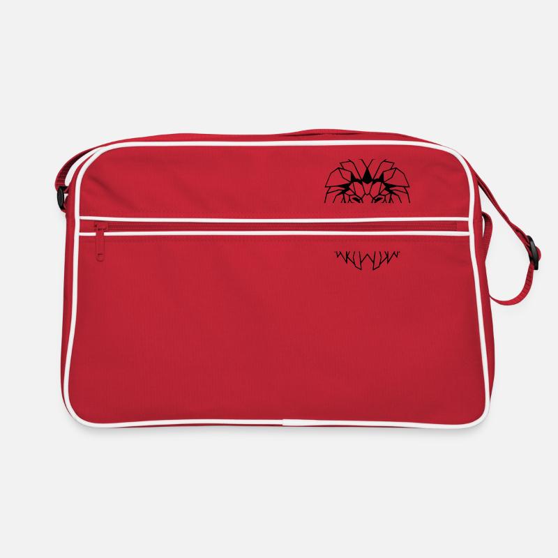 Löwe Polygon Zeichnung Retro Tasche