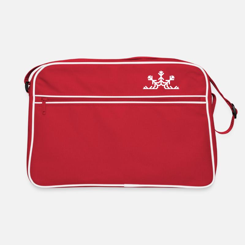 Schneeflocke Retro Tasche