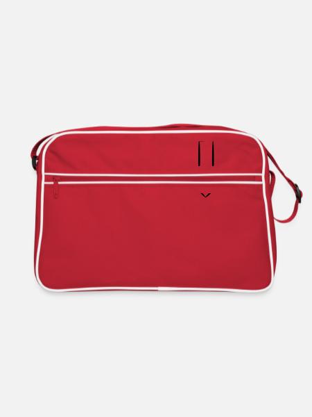 Arrow green - Retro Bag - red/white - Front