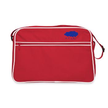 rain drop - Retro Bag - red/white - Front
