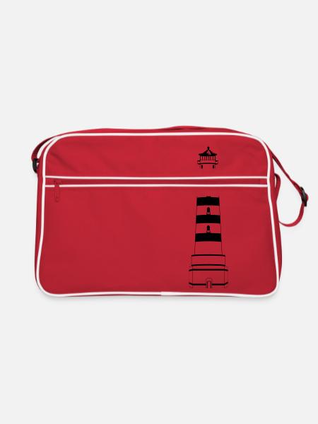 phare - Sac Retro - rouge/blanc - Devant