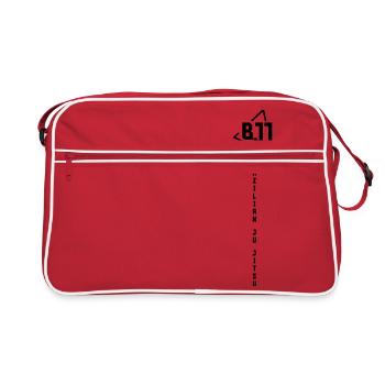 BJJ Brésilien Ju Jitsu - Sac Retro - rouge/blanc - Devant