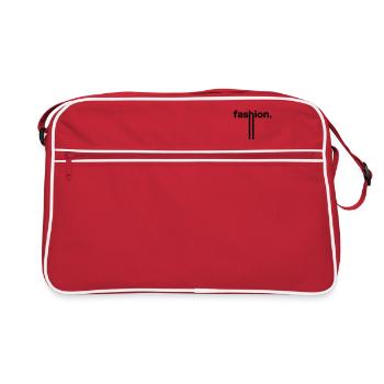 fashion trend stripes dot - Retro Bag - red/white - Front