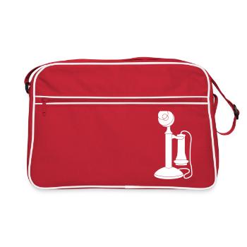 Old_Telephone_vt8 - Retro Bag - red/white - Front