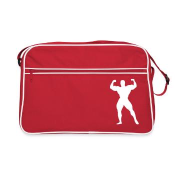 Musculation - Sac Retro - rouge/blanc - Devant