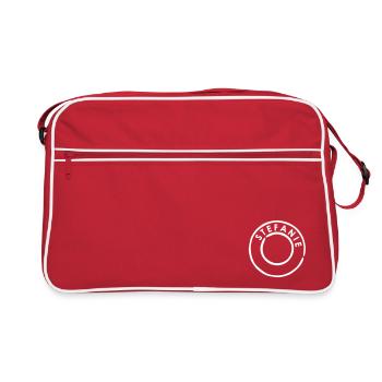 Stefanie - Retro Tasche - Rot/Weiß - Vorne