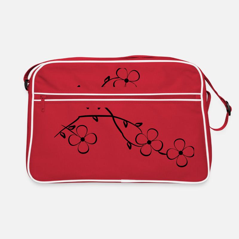 Blumen Retro Tasche