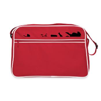 motorcycle evolution em582 - Retro Bag - red/white - Front