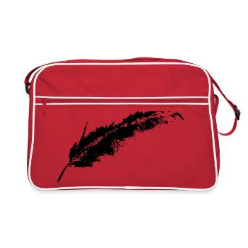 KEIKO feather Feather Freedom BW black and white Baby - Retro Bag - red/white - Front