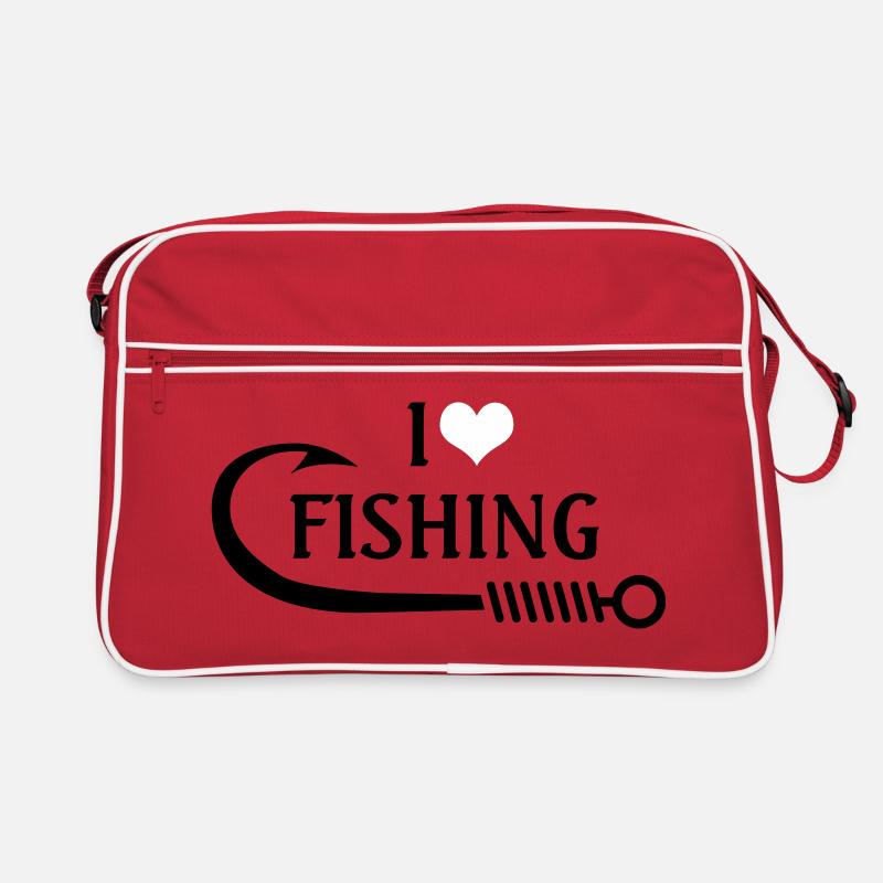 J'adore la pêche Sac Retro