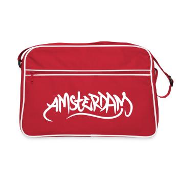 Amsterdam - Retro Bag - red/white - Front