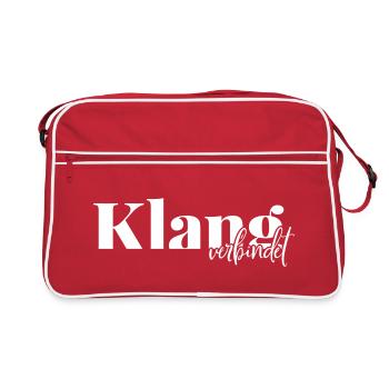 Le son se connecte - Sac Retro - rouge/blanc - Devant