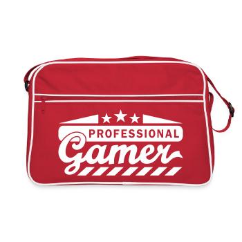 Pro Gamer (lettrage) - Sac Retro - rouge/blanc - Devant