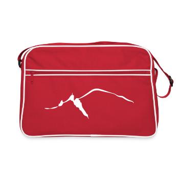 Chamonix mont blanc aiguille du midi leewarddesign - Sac Retro - rouge/blanc - Devant