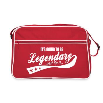 it's going to be legendary- epic style - Retro Bag - red/white - Front