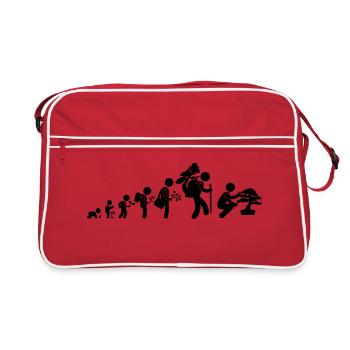 bonsaka_evolution_sans - Sac Retro - rouge/blanc - Devant