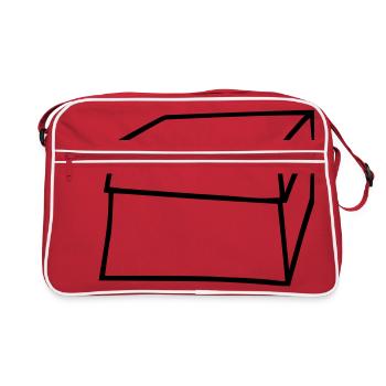 box - Sac Retro - rouge/blanc - Devant