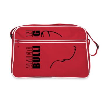 BULLDOG PROFIL AMERICAN - Sac Retro - rouge/blanc - Devant
