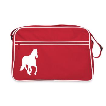 Horse Icon - Retro Bag - red/white - Front