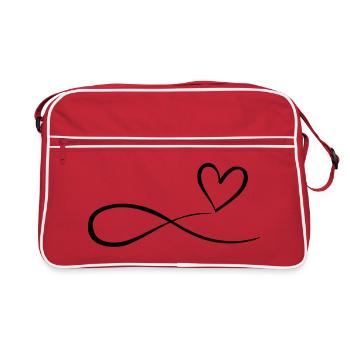 Heart Frills Infinity Symbol Infinity Symbol - Retro Bag - red/white - Front