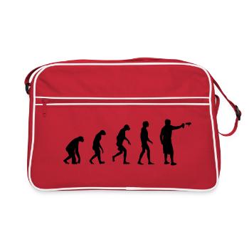 Evolution de Graffiti/ Streetart / Bombing - Sac Retro - rouge/blanc - Devant