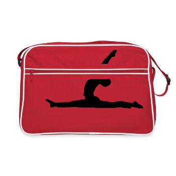 Yoga - Anjaneyasana - Sac Retro - rouge/blanc - Devant