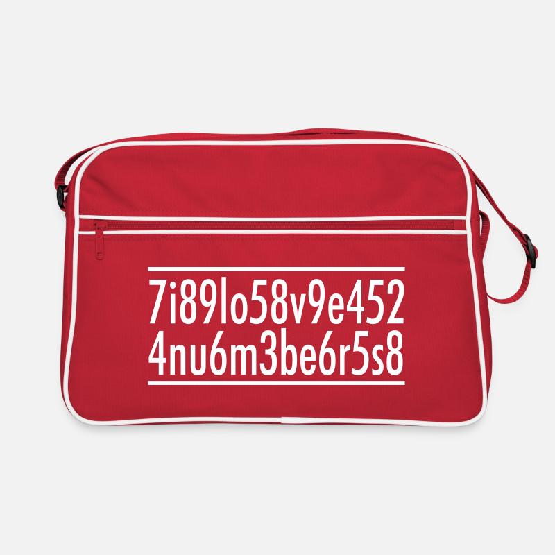 I love numbers Retro Tasche