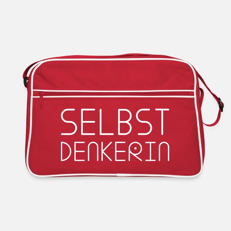 Statement SELBSTDENKERIN Typografie 1 Retro Tasche