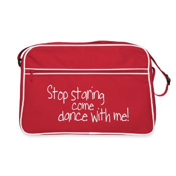 stop staring and come dance with me - Sac Retro - rouge/blanc - Devant