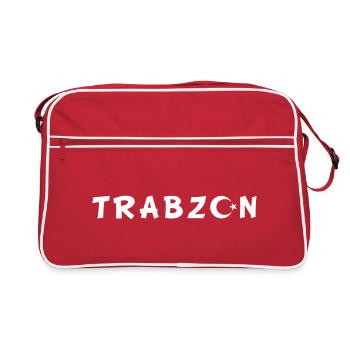 Trabzon Turkey flag - Retro Bag - red/white - Front