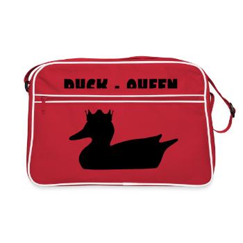 Canard - Cadeau de look partenaire Queen Duck - Sac Retro - rouge/blanc - Devant