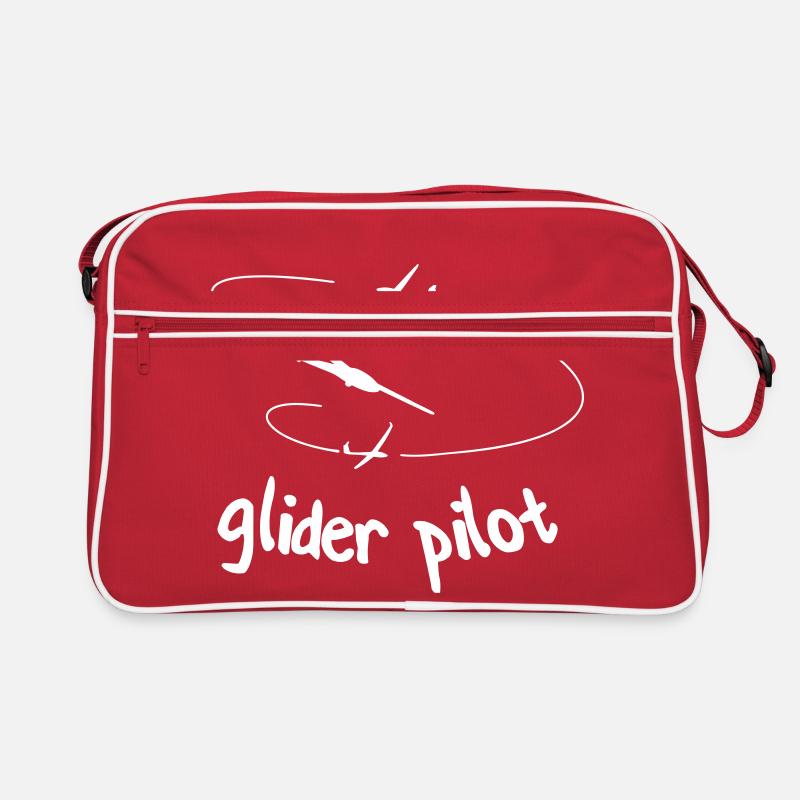 Glider Gliding Gliding Glider - Retro Bag - red/white