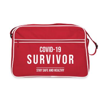 COVID-19 Survivor - Sac Retro - rouge/blanc - Devant