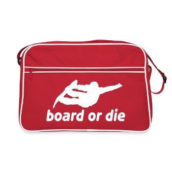 board or die - Sac Retro - rouge/blanc - Devant
