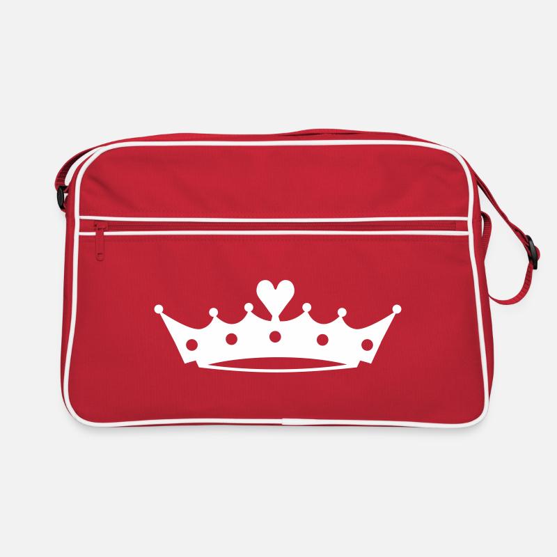 Crown with Heart Retro Bag