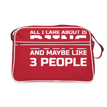 Care about DJing - Retro Bag - red/white - Front
