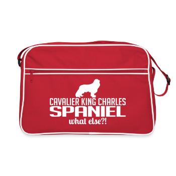Cavalier King Charles Spaniel whatelse - Sac Retro - rouge/blanc - Devant