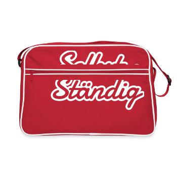 Self employed - self and constantly - Retro Bag - red/white - Front