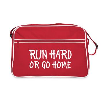 run hard or go home - Sac Retro - rouge/blanc - Devant