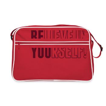 believe in yourself - be you - Sac Retro - rouge/blanc - Devant