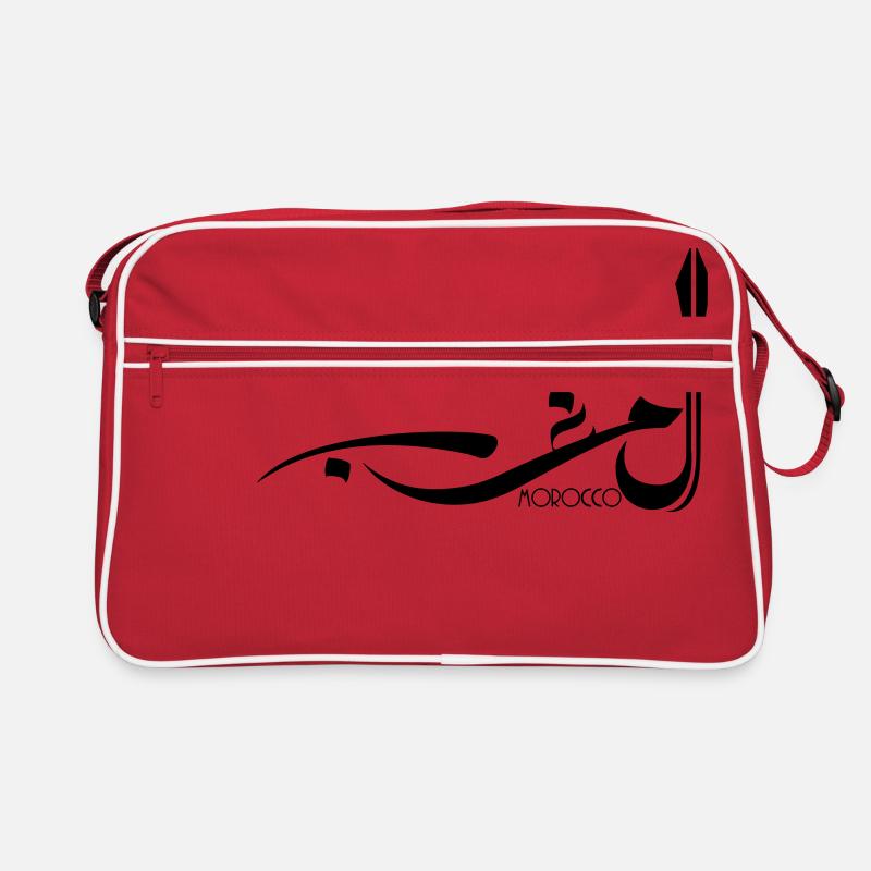 Chemise Maroc en calligraphie arabe - Sac Retro - rouge/blanc