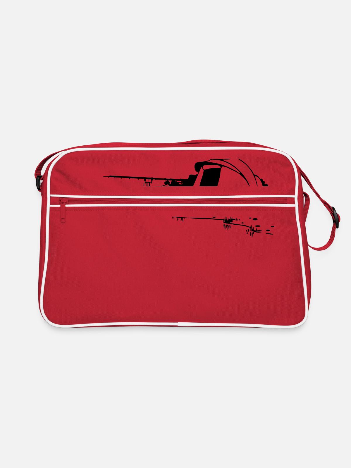 bivvy - Sac Retro - rouge/blanc - Devant