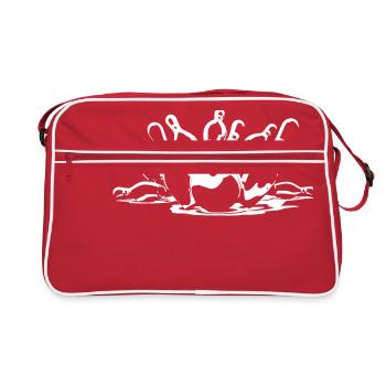 Bowling strike - Retro Bag - red/white - Front